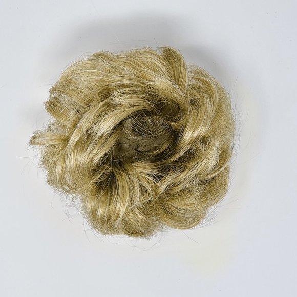 Curly Messy Hair Bun, Synthetic Hair Scrunchie, Hair Bun Pony Tail - Picture 1 of 4